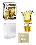 Funko Marvel Studios Gold Chrome Groot Pop Figure Bundle with Protector Case & 1 Marvel Trading Card