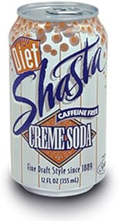 Shasta Diet Cream Soda, 12 Fl Oz (Pack of 24)