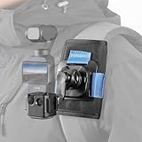 KOQEIEY Backpack Mount for Osmo Pocket 3, Bag Belt Shoulder Strap Mount with Extended Border Compatible with DJI Osmo Pocket 3 Camera, Osmo Pocket 3 Accessories for Hiking, Cycling, Skiing, Climbing