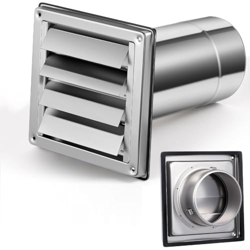 Cubierta de ventilación de acero inoxidable resistente para ventilación de pared al aire libre que protege de la intemperie y las plagas