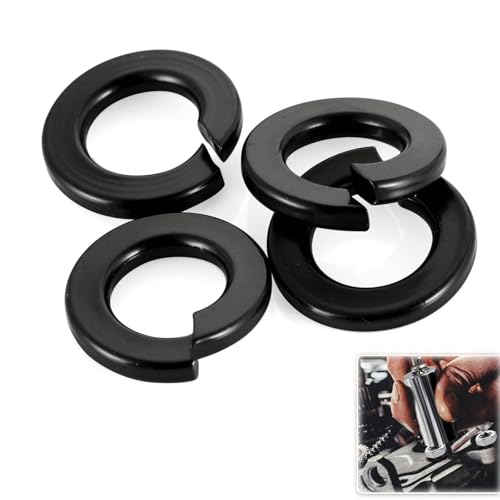 Lot de 60 Rondelles à Ressort M8 en Acier Inoxydable A2 V2A Noires en Métal pour Vis et Écrous
