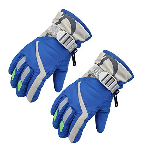 foshan Luvas de inverno impermeáveis para meninos e meninas com forro espesso quente e à prova de ve