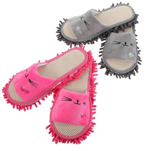 Pantoufles lavables le sol pour femmes chaussons chenille doux 39-42