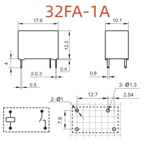 Relais HF32FA-G 005-HS2 pour réparation carte électronique de climatisation - 3