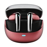 Fire-Boltt Newly Launched Aero Fit TWS Earbuds with Custom EQ, Bluetooth 5.4 Wireless Earphones, 50H Playtime, Fast Charging Case, 50ms Low Latency Gaming &amp; Touch Controls Frost Ruby
