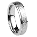 6MM Stainless Steel Wedding Band Ring Celtic Knot Engraved Ring (5 to 13)