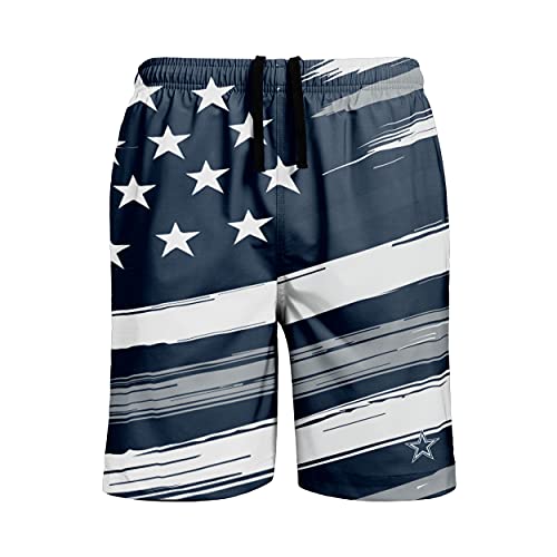 Pantalones cortos de natación NFL FOCO Americana talla S para hombre en playa