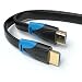 Produktbild JAMEGA 5m HDMI 2.0 Kabel Flach 4K@60Hz | kompatibel mit HDMI 2.0a/b, 2.0, 1.4a | Unterstützt Ultra HD, 4K, 3D, Full HD, 1080p, HDR, ARC, Highspeed mit Ethernet