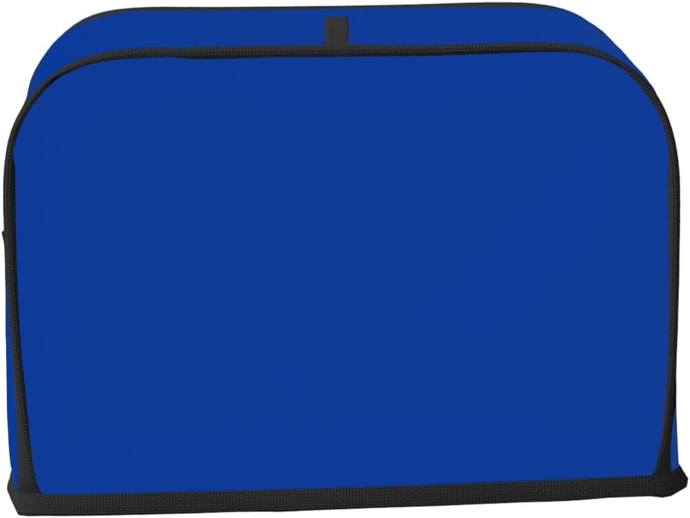 2 Slice Toaster Cover,Royal Blue Solid Color Small Kitchen Appliance Bread Machine Cover with Pockets,Dust & Fingerprint Protection