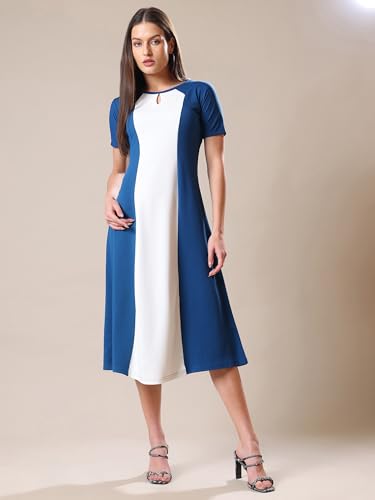 Image of PURVAJA Women's A-Line Midi Dress (Bely-173-179)