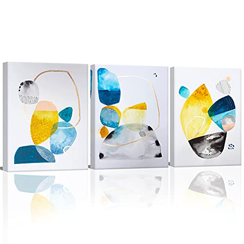 Best Abstract Art Blue And Yellow