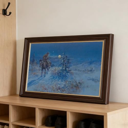 Toile deco Joshing Moon 1918 impression d'art premium Charles Marion Russell - 3
