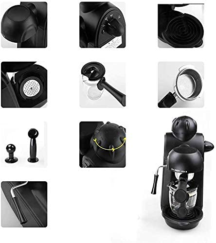 Cafetera de filtro 4 tazas con espumador y jarra miniatura 3