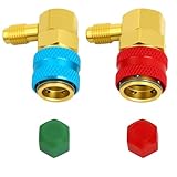 134a Quick Coupler, AC R134a Adapter Fittings Quick Connector, 1/4