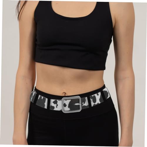 GALPADA Cow Print Waist women accessories wide leather belt ladies belt Belt- Fashion PU4