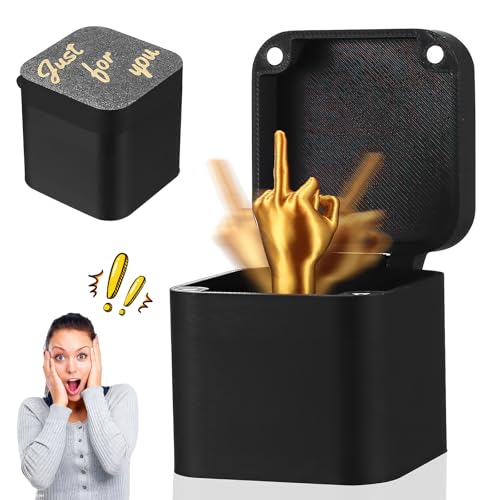 Mittelfinger Geschenk Box, Mittelfinger in Der Box, Middle Finger Surprise Gift BoxesMittelfinger in Einer Boxes, Prank Geschenkbox Christmas Neuheit Spaß Streich Geschenke Büro Deko