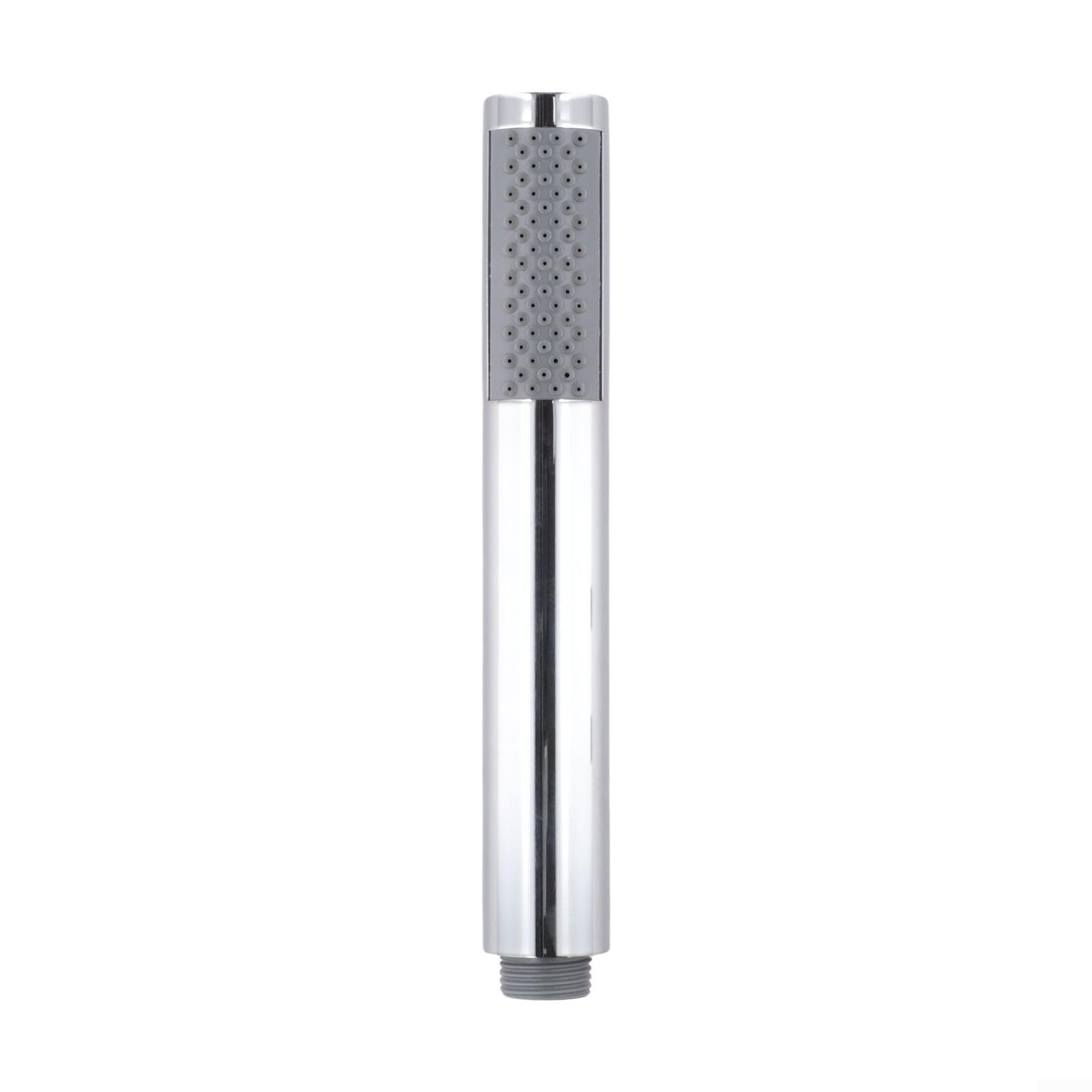 Doccetta a mano con 67 ugelli anticalcare, risparmio idrico, in acciaio inox, soffione sottile, cromato, design finitura per bagno, compatibile con standard G1/2 (cromato)