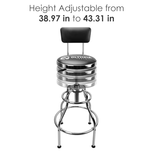 Olympia Tools 82-738 Adjustable Hydraulic Work Stool, Black by Olympia Tools - Image 4