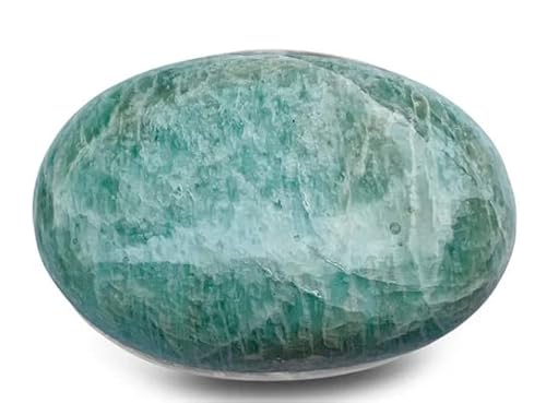 Guijarros de Amazonita para chakras y masajes o piedra natural enrollada plana para colección entre 4 y 6 cm Cover