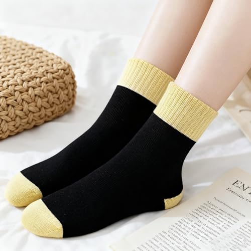 Libella 12er Pack Mädchensocken Mittellang Schulkind socken Sportsocken Laufsocken Wintersocken bunt 2896 31-34