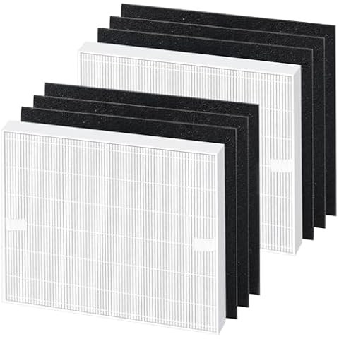 2 Pack AP-1512HH Replacement Filter for Coway Airmega Filter AP-1512HH 200M Coway Air Purifiers by Blutoget - AP-1512HH-FP AP-1518R AP-1519P-2 HEPA Filters and 6 Carbon Filters-Part #3304899 Cover