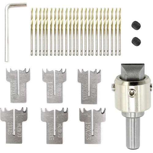 Comparison: Ring Doorbell Drill Bit Size 4 MuNanshan 30 PCS Ring Drill Bit Set, 16-21 mm Blades Wood Ring Drill Bit Wooden Ring Maker Steel Wood Bead