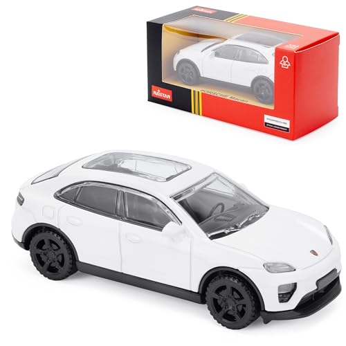 Porsche Macan   Modelo de Coche Fundido a Escala 1:43, Color Blanco, edición Detallada de coleccionistas, Producto Oficial