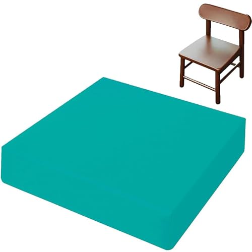 Cojín para silla oscilante de 60 x 60 cm, cojín de piel sintética, cojín grueso para asiento de ventana de bahía, cojín largo para silla de comedor, zapatos, banco, patio
