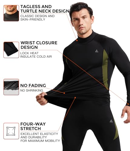 Image of CL convallaria Thermal Underwear Long Johns Set Mens Winter Gift Hunting Gear Sport Base Layer Bottom Top