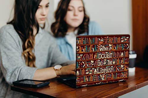 Image of Galaxsia Library Quote Vinyl Laptop Skin Sticker Cover Case Decal Protector Fits for Any Laptop(Hp /Dell /Sony /Acer /Lenovo /Asus.. etc) Brand Models of Size 15.6 Inches Laptop Notebook.