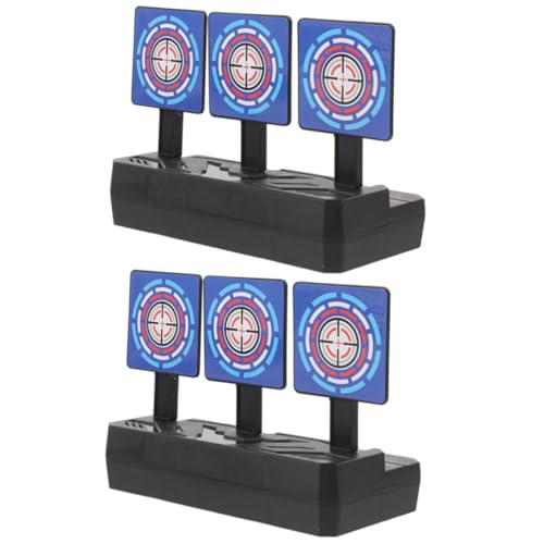 GALPADA 2pcs Auto-resetting Toy Target for Soft Pellets Practice Game Adjustable Toy Board Interactive Sports