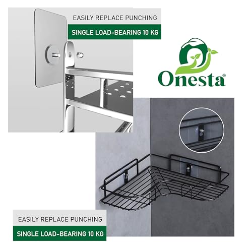 Image of ONESTA Self Adhesive Wall Hooks 10 Pcs Heavy Duty Transparent Sticky Hooks Waterproof Strong Adhesive Wall Hanger Nail Free No Drill Hooks for Kitchen Bathroom, Towel, Home & Office (Pack Of 10)