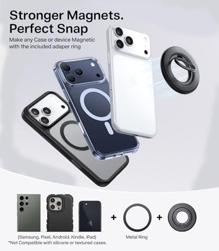 TORRAS Magnetic Stand Case & Magnetic Phone Grip Ring Holder Kickstand - image 7