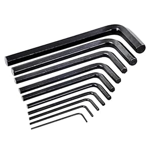 Rolson 40352 10 pc 1.5 -10 mm Hex Key Set