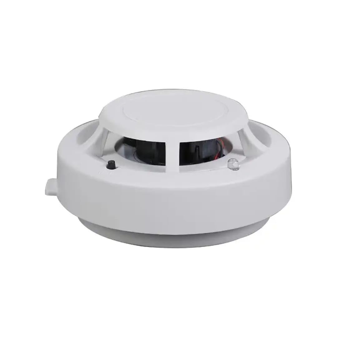 Photoelectric Smoke Detector with Built-in Alarm Siren, Ceiling Mounted Fire Safety Sensor, High Sensitivity Smoke Detection Device for Home, Office, Shop, Warehouse, Hotel and Commercial Buildings-image-4