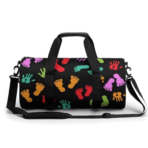 Sac de sport gym robuste Empreinte De Couleur fini les bagages fragiles en voyage et camping