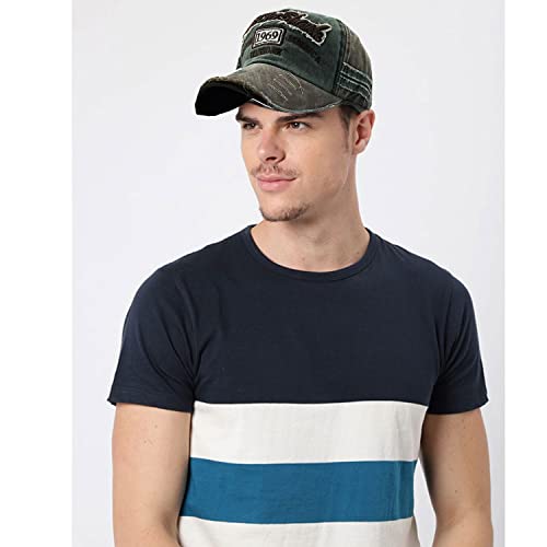 Image of Handcuffs Unisex Denim Baseball Cap for Men & Women Stylish Cotton Cap Adjustable Vintage Summer Sports Hat Sun Protective Hat for Summer Sports & Casual Wear