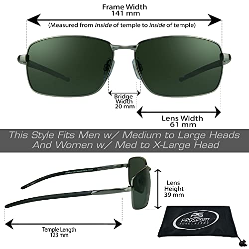 proSPORT Polarized Bifocal Sunglasses Men Women Fishing Driving Boating Golf Gun Metal Smoke +2.50 Premium Anti Glare TAC Lenses Durable Metal Alloy Frames Spring Hinge3