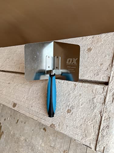 OX Pro Dry Wall Internal Corner Trowel 102 X 127mm, Blue 2 OX Pro Dry Wall Internal Corner Trowel 102 X 127mm, Blue - Image 2