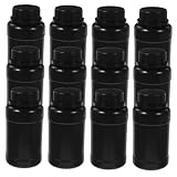 Zerodeko 12 Piezas Botellas de Laboratorio Plástico Resistente Recipientes con Boca Ancha para Reactivos Químicos Envases Reutilizables y Herméticos para Muestras
