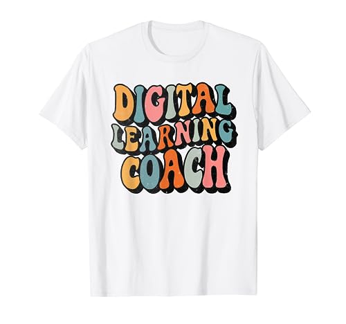 Digital Learning Coach, Groovy Back To School Matching T-Shirt