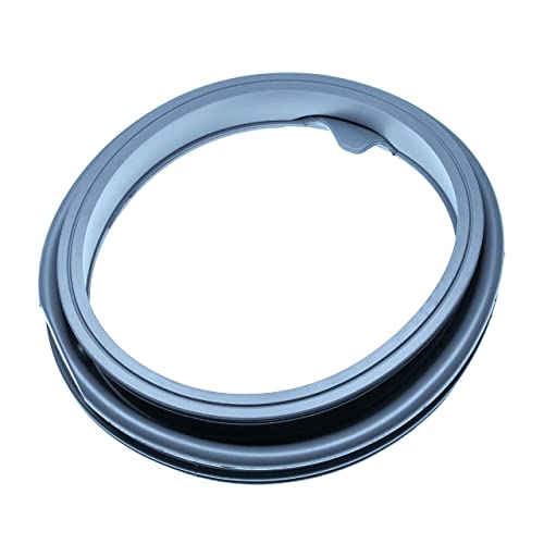 vhbw Goma de escotilla compatible con Samsung WF1602NHW/YLE, WF1602NHWG/YLE, WF1602NHWXEC lavadora - caucho, diámetro 40 cm, gris
