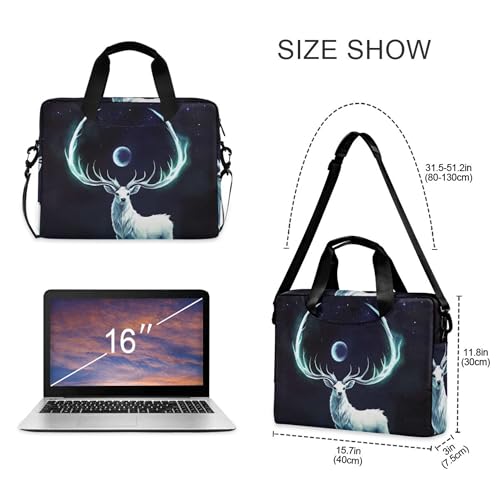 Funda para laptop ALAZA Elf Of Deer Elk Moon 13-15.6 pulg miniatura 4