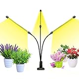 bseah 屋内植物育成ライト、フルスペクトル LED 育成ライト、3/9/12 時間タイマー、調整可能な LED ビーズ、クリップオン デスクトップ デザイン。