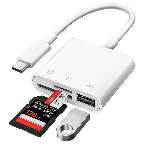 RayCue USB C SD Card Reader, USB C to SD Card for iPad/Mac/Laptop