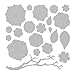 Sizzix, Multi Color, Thinlits Die Set 661806, Tattered Florals by Tim Holtz, 21 Pack, One Size (SIZ661806)
