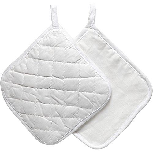Creativ Company 444601 Potholder 4pieza(s) Blanco Algodón manopla y guante para horno - Manoplas y guantes para horno (200 mm, 4 pieza(s))
