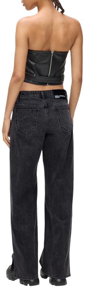 Karl Lagerfeld Jeans, Damskie, Lr Wide Leg Denim, Szerokie Nogawki