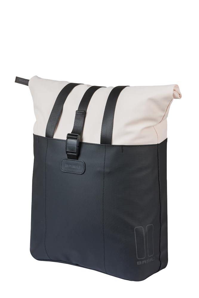 Basil Vive Einzeltasche - MIK Hooks inkl. - 15-20L - Laptopfach - Weiß