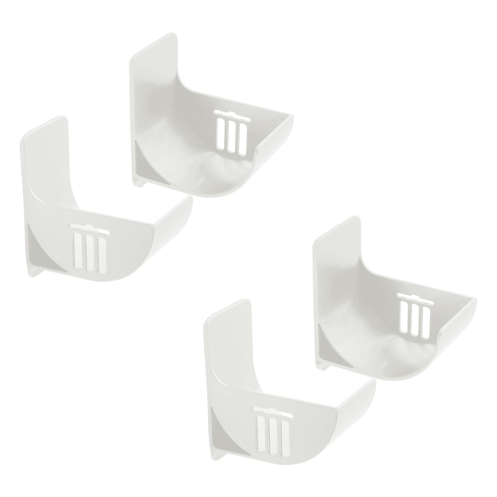 Buxuaaaa White Of 4 Multipurpose Trash Bag Holder Adhesive Wall Mounted Organizers For Kitchen And Bathroom Storage Solution Kitchen Garbage Organizers